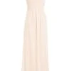 Nude Lace Sweetheart Maxi Dress