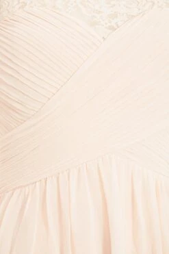 Nude Lace Sweetheart Maxi Dress -Glamourista 00100023121 ZS