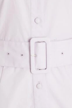 Lilac Puff Sleeve Shirt Dress -Glamourista 00100029340 ZS