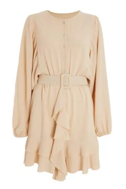 Stone Frill Skater Dress