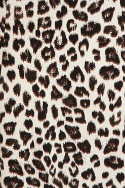 Cream Animal Print Midi Dress 11 Cream Animal Print Midi Dress -Glamourista 00100029745 ZS