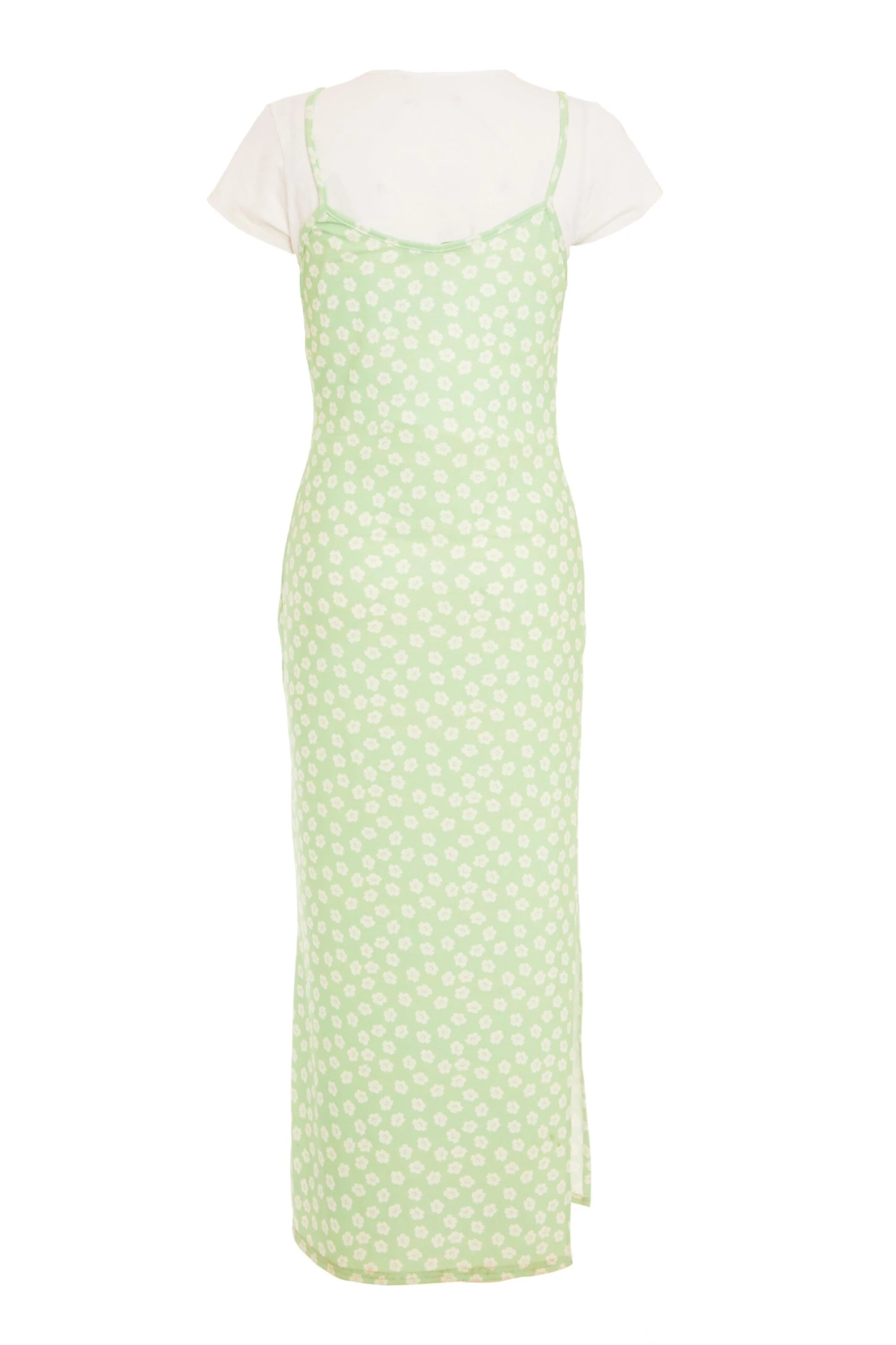 Petite Sage Floral Bodycon Midi Dress 5 Petite Sage Floral Bodycon Midi Dress - Image 5