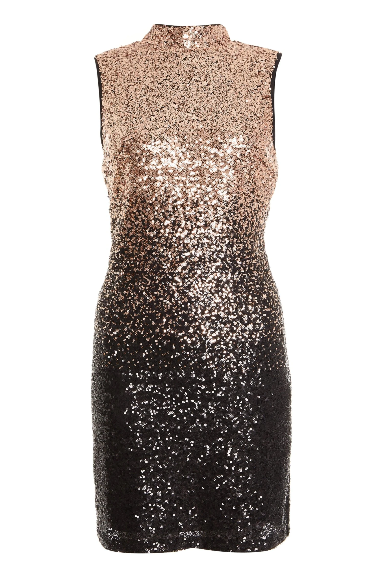Rose Gold Ombre Sequin Backless Dress 1 Rose Gold Ombre Sequin Backless Dress