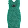 Green Glitter Bodycon Mini Dress
