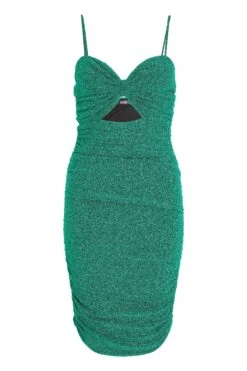 Green Glitter Bodycon Mini Dress