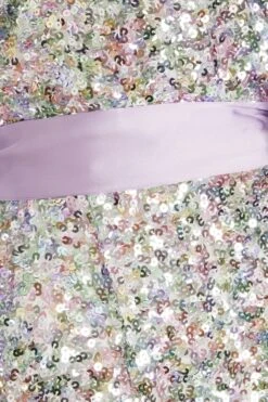 Multicoloured Sequin Wrap Dress -Glamourista 00100032491 ZS