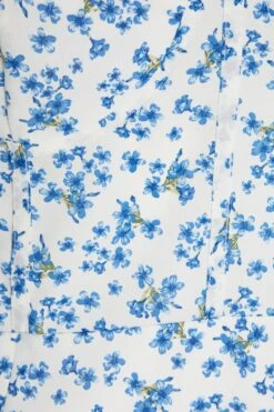 Blue Ditsy Floral Bodycon Mini Dress -Glamourista 00100033133 ZS