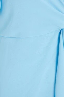 Curve Blue Knot Front Dress -Glamourista 00100033187 ZS