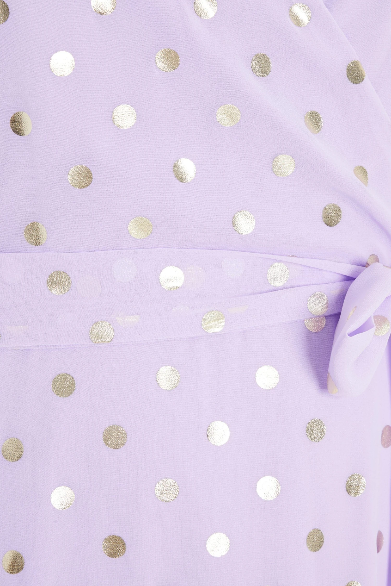 Curve Lilac Spot Print Midi Dress 6 Curve Lilac Spot Print Midi Dress - Image 6