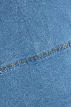 Blue Denim Sweetheart Bodycon Mini Dress -Glamourista 00100033951 ZS