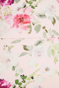 Curve Pink Floral Print Bardot Dress -Glamourista 00100033981 ZS