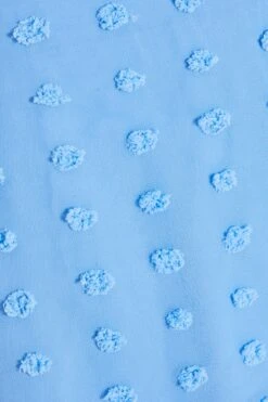 Petite Blue Chiffon Polka Dot Skater Dress -Glamourista 00100034937 ZS