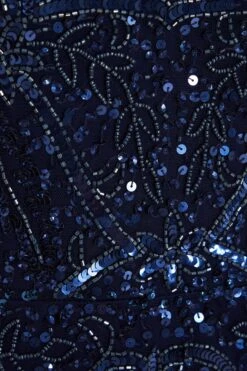 Navy Sequin Maxi Dress -Glamourista 00100034938 ZS