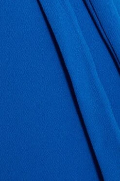 Curve Royal Blue Puff Sleeve Wrap Midi Dress -Glamourista 00100035144 ZS