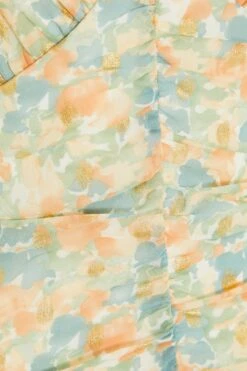 Multicoloured Floral Bodycon Mini Dress -Glamourista 00100035162 ZS