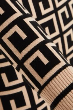 Stone Geometric Mini Jumper Dress -Glamourista 00100035238 ZS