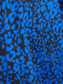 Petite Royal Blue Animal Print Mini Dress -Glamourista 00100035337 ZS