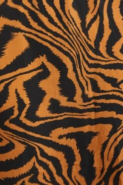 Petite Rust Animal Print Midi Dress 11 Petite Rust Animal Print Midi Dress -Glamourista 00100035338 ZS