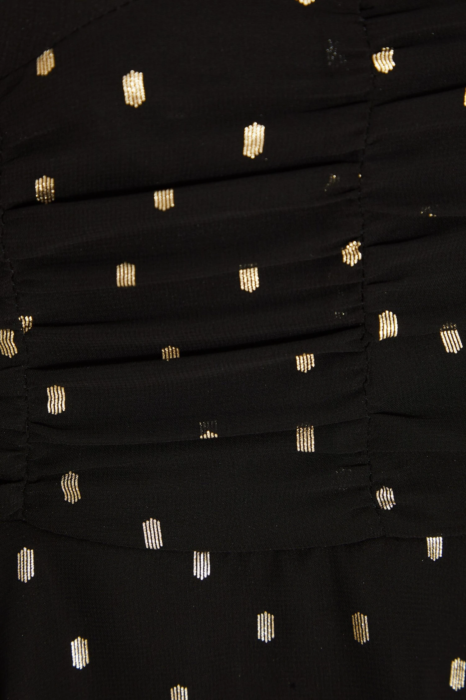 Black Chiffon Foil Tiered Mini Dress 6 Black Chiffon Foil Tiered Mini Dress - Image 6