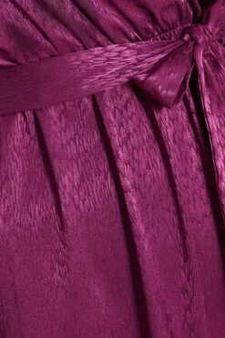 Petite Berry Satin Midaxi Dress -Glamourista 00100035906 ZS