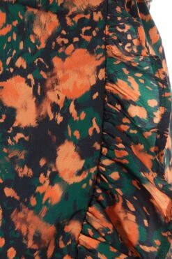 Petite Multicoloured Animal Print Wrap Midi Dress -Glamourista 00100035907 ZS