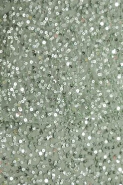 Sage Embellished Split Leg Maxi Dress -Glamourista 00100035918 ZS