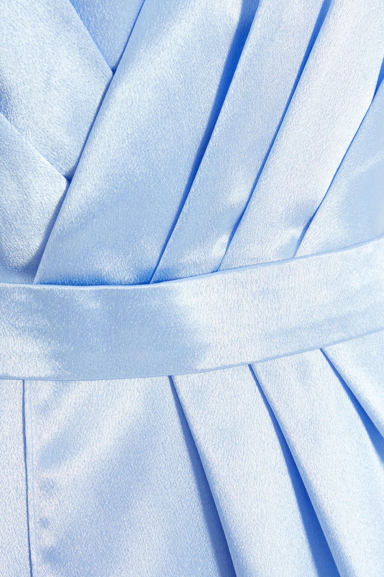 Light Blue Satin Wrap Split Leg Maxi Dress 6 Light Blue Satin Wrap Split Leg Maxi Dress - Image 6