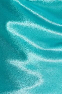 Aqua Satin Cross Back Maxi Dress -Glamourista 00100035943 ZS