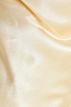 Champagne Satin Cross Back Maxi Dress -Glamourista 00100035945 ZS