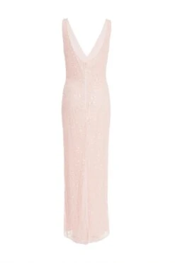Nude Sequin Maxi Dress -Glamourista 00100035955 ZB