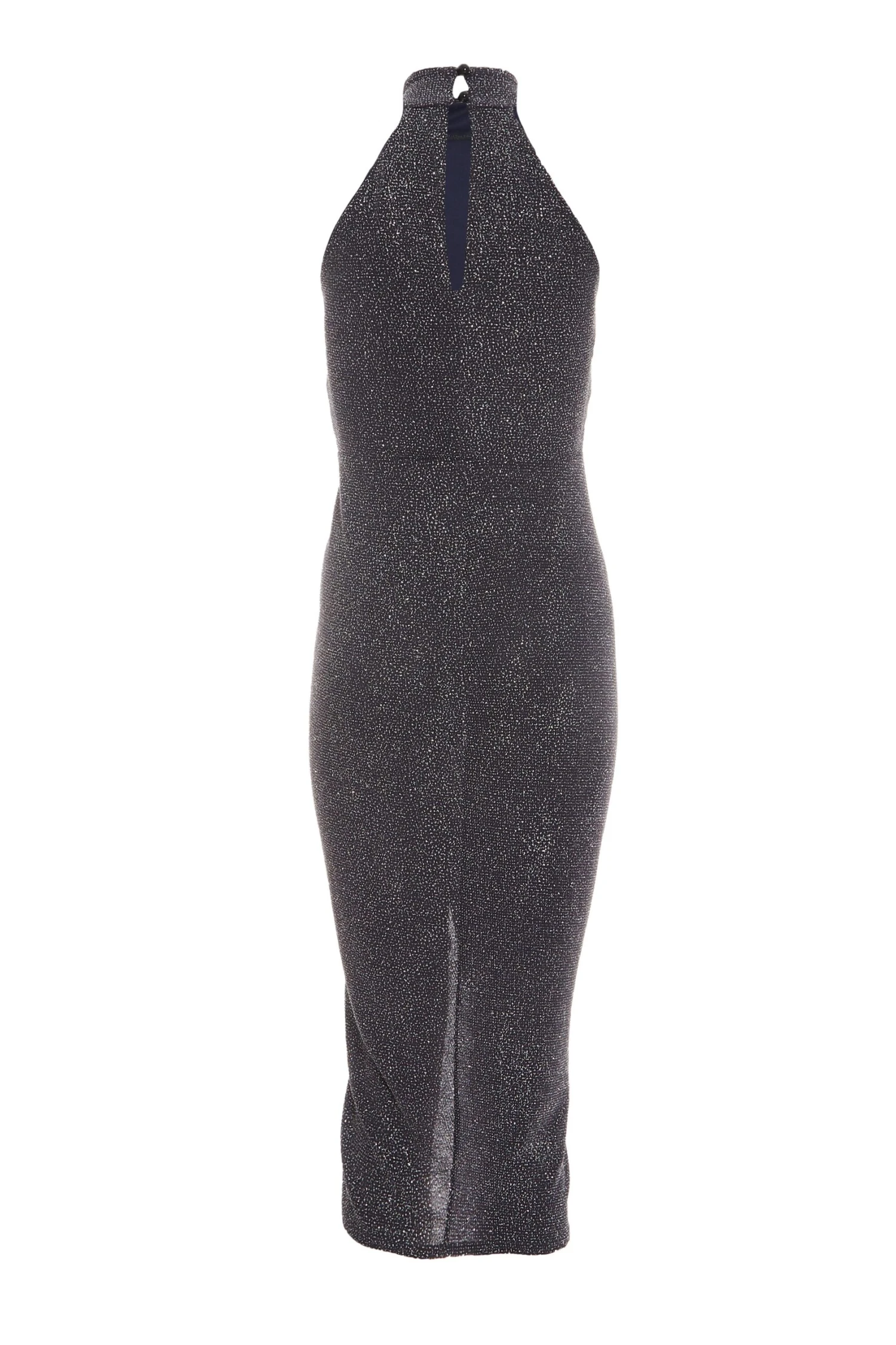 Grey Glitter Ruched Midi Dress 5 Grey Glitter Ruched Midi Dress - Image 5