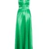 Jade Green Satin Maxi Dress