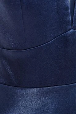 Navy Satin Maxi Dress -Glamourista 00100036085 ZS