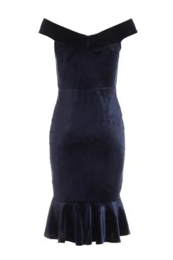 Petite Royal Blue Velvet Midi Dress 10 Petite Royal Blue Velvet Midi Dress -Glamourista 00100036089 ZB
