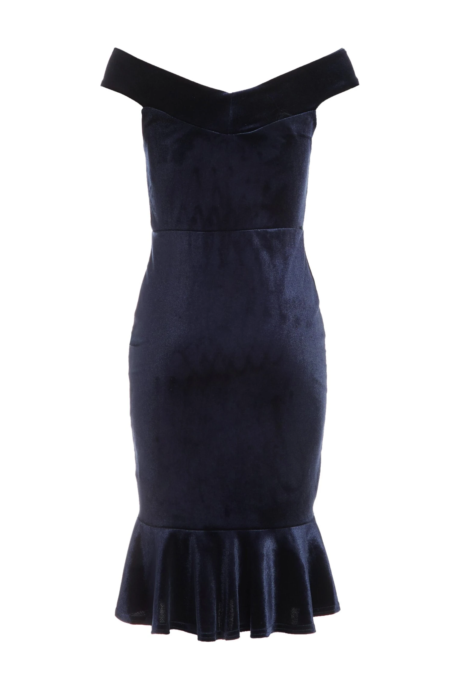 Petite Royal Blue Velvet Midi Dress 5 Petite Royal Blue Velvet Midi Dress - Image 5