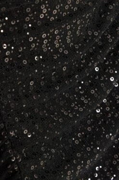 Curve Black Sequin Bardot Mini Dress -Glamourista 00100036100 ZS