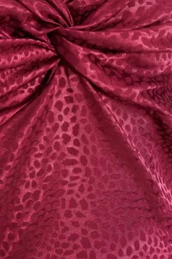 Curve Berry Satin Animal Print Midi Dress -Glamourista 00100036103 ZS