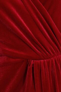 Red Velvet Sash Bodycon Dress 11 Red Velvet Sash Bodycon Dress -Glamourista 00100036114 ZS
