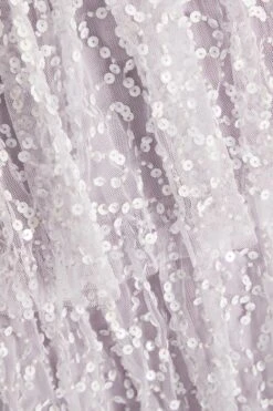 Curve Lilac Sequin Tiered Midi Dress 11 Curve Lilac Sequin Tiered Midi Dress -Glamourista 00100036130 ZS