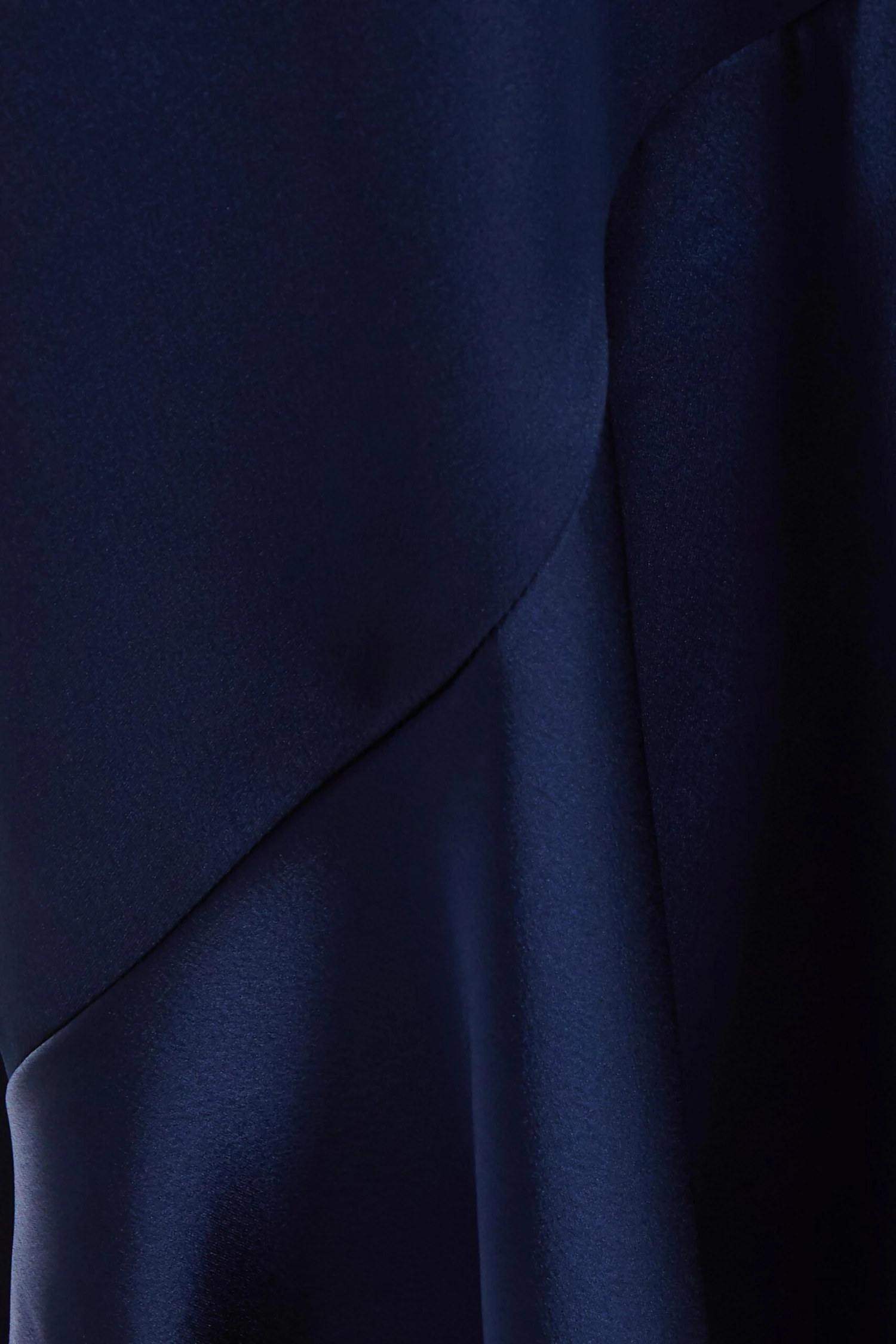 Navy Satin Wrap Maxi Dress 6 Navy Satin Wrap Maxi Dress - Image 6