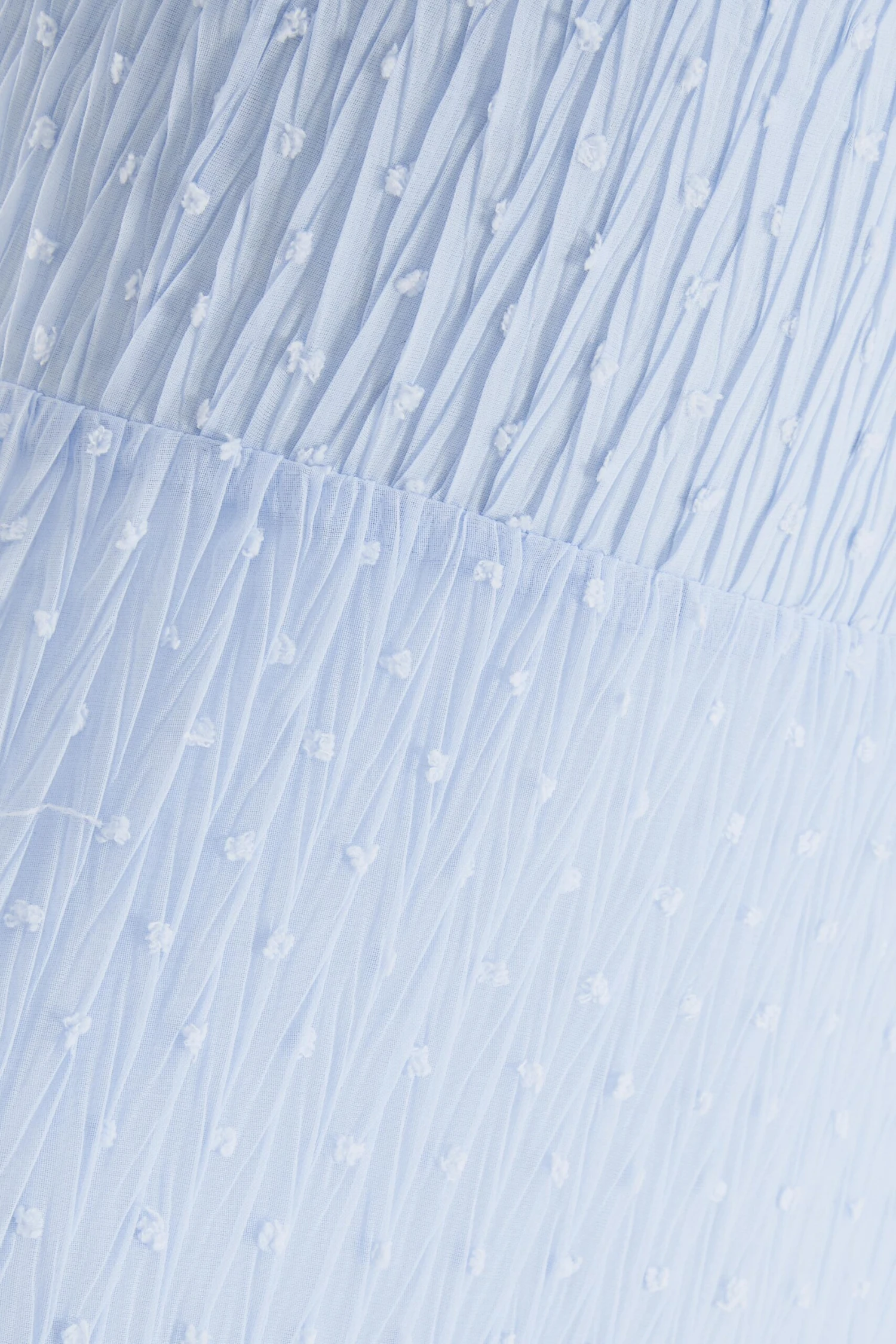 Light Blue Chiffon Crinkle Midi Dress 6 Light Blue Chiffon Crinkle Midi Dress - Image 6