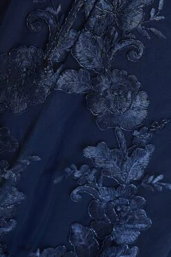 Navy Lace Dip Hem Strappy Midi Dress 11 Navy Lace Dip Hem Strappy Midi Dress -Glamourista 00100036185 ZS