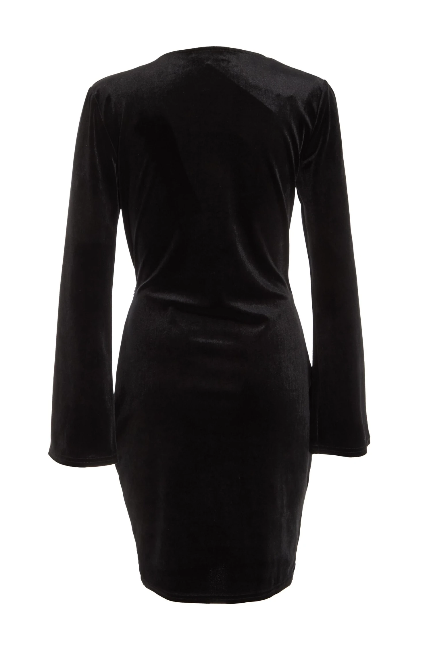 Black Velvet Cape Sleeve Mini Dress 5 Black Velvet Cape Sleeve Mini Dress - Image 5