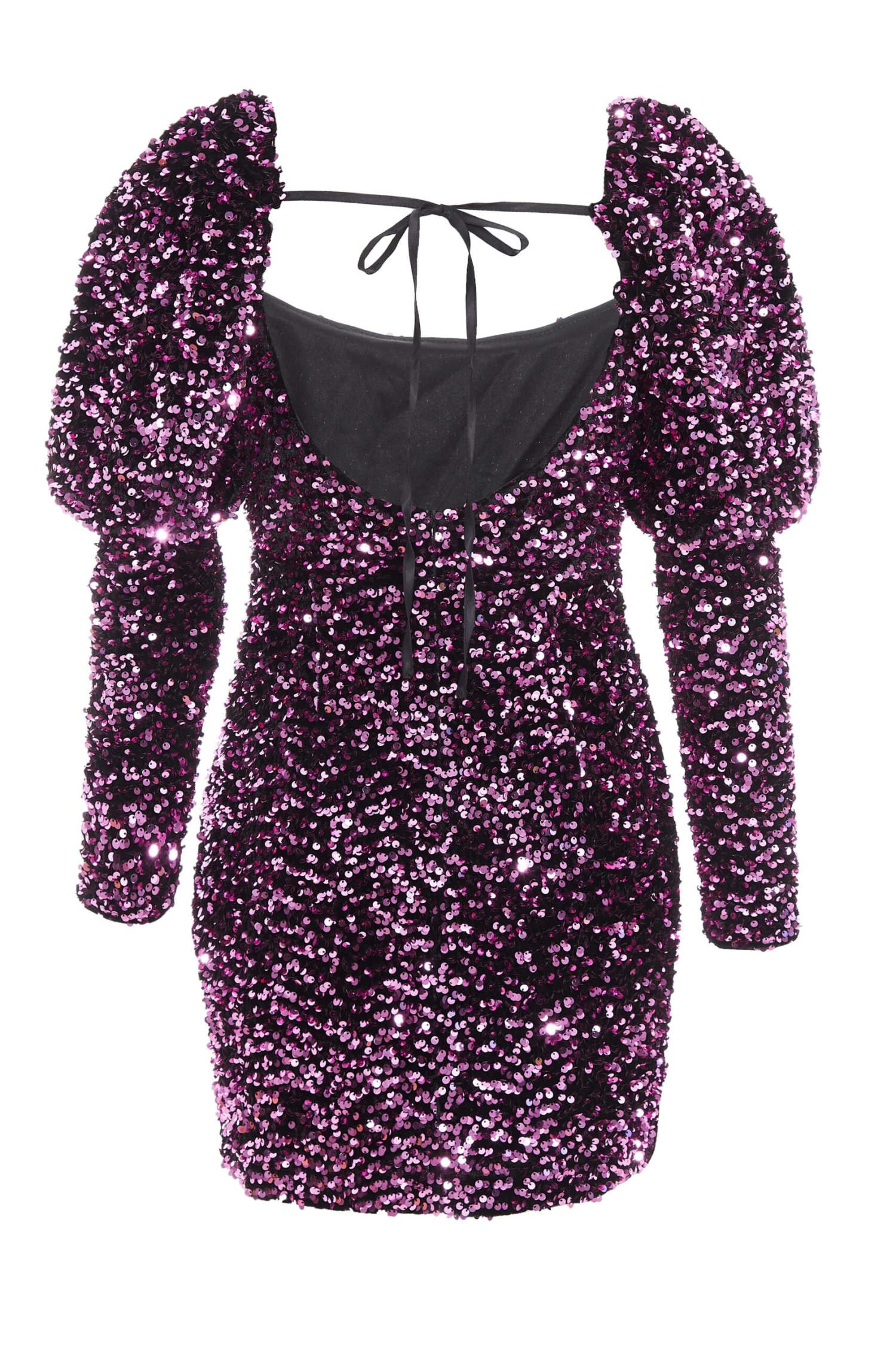 Pink Sequin Bodycon Mini Dress 5 Pink Sequin Bodycon Mini Dress - Image 5