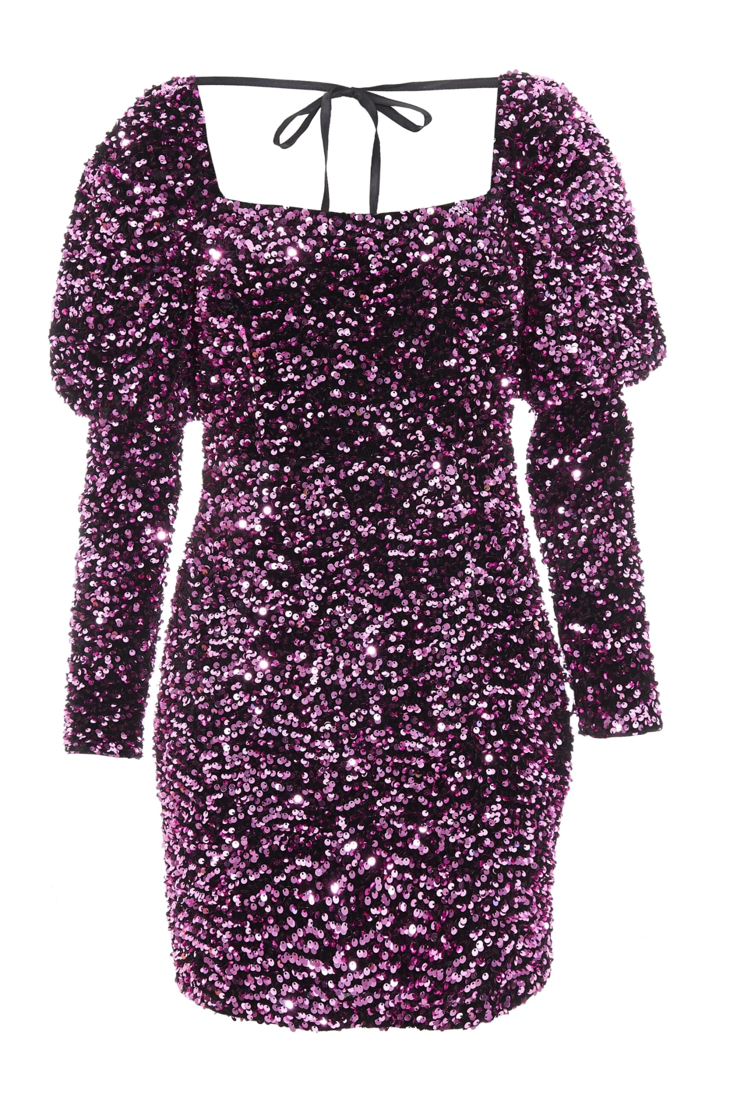 Pink Sequin Bodycon Mini Dress 1 Pink Sequin Bodycon Mini Dress