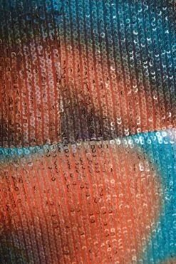 Multicoloured Sequin Marble Bandeau Mini Dress -Glamourista 00100036270 ZS