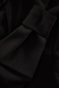 Black One Shoulder Bow Midi Dress -Glamourista 00100036300 ZS