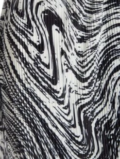 Petite Black Plisse Swirl Midaxi Dress -Glamourista 00100036324 ZS