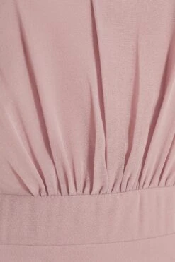 Pink Chiffon Frill Sleeve Maxi Dress -Glamourista 00100036349 ZS