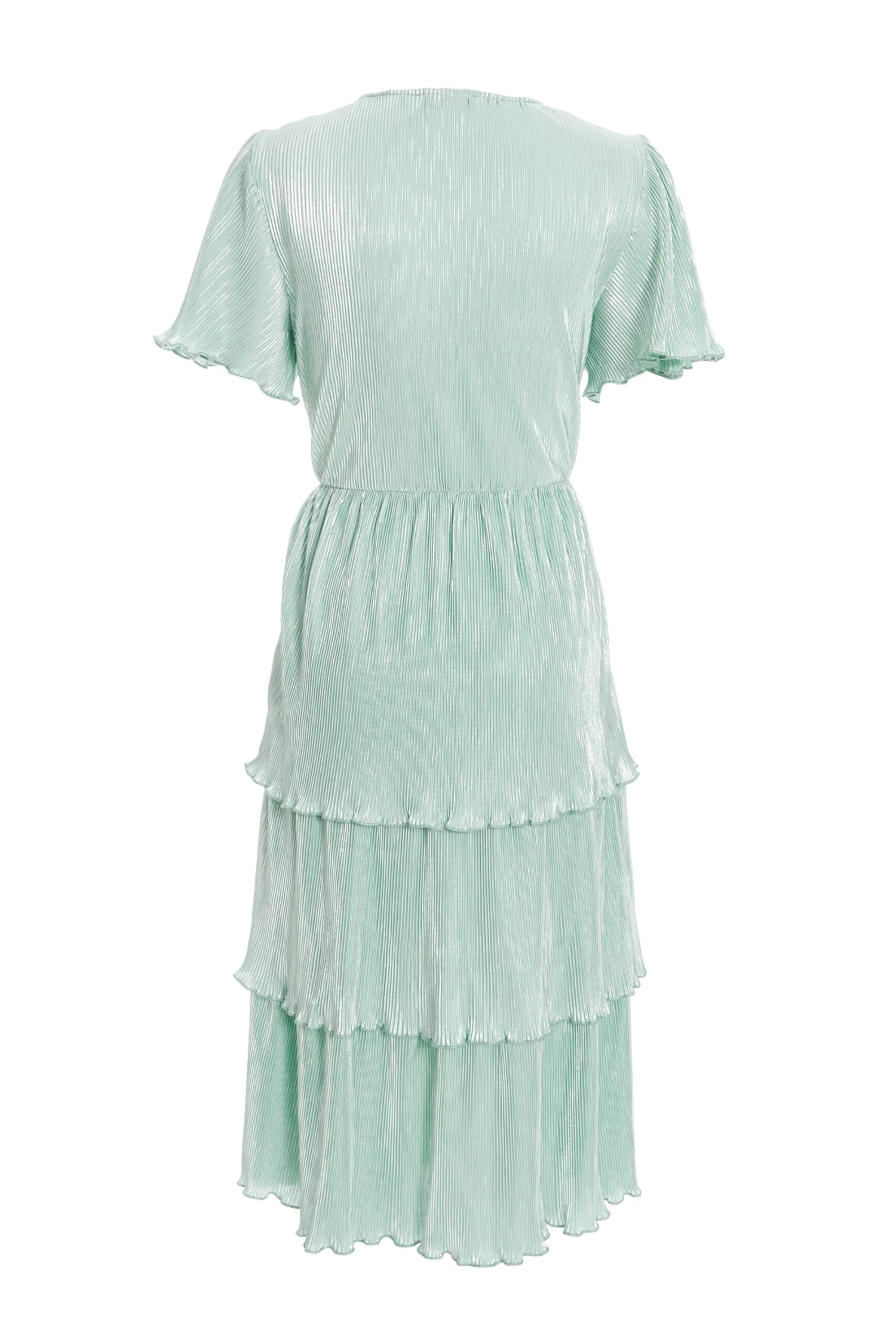 Mint Plisse Tiered Midi Dress 5 Mint Plisse Tiered Midi Dress - Image 5